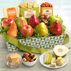 Cheese and Nuts Classic Fruit Basket