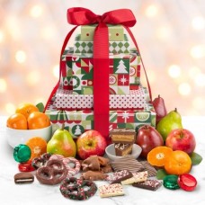 Christmas Cheer Fruit and Chocolate 6 Box Tower