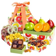 Sunny Days Fruit And Sweets Gift Tower