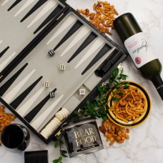 Game Night Backgammon & Red Wine Gift Set