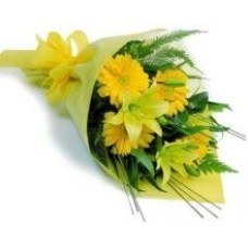 Yellow Lilies And Gerberas Bouquet