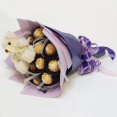 Ferrero Bouquet With A FREE Teddy