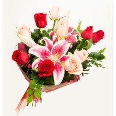 Roses And Lilies Bouquet