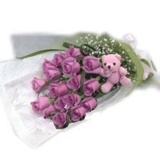 18 Purple Roses Bouquet