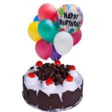 1 Kg Chocolate Mousse Cake And Balloons