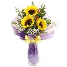 Sunflower Bouquet to Indonesia