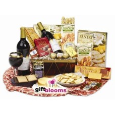 Wine, Chocolate and Cheese Deluxe Basket to Japan