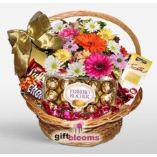 Chocolate and Flower Basket to Japan