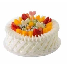 Cream and Fruits Cake to Taiwan
