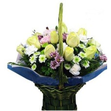 Mixed Flower Arrangement for Sympathy to Taiwan