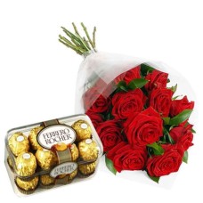 Red Roses (50-60cm) & Ferrero R
