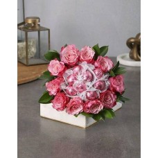 Pink Rosy Chocolate Arrangement (Standard)