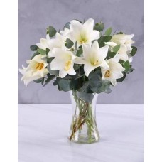 Elegant White Lilies (10 Lillies)