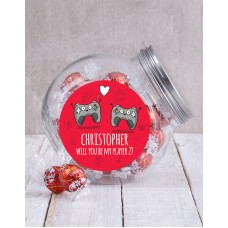 Personalised Player 2 Candy Jar