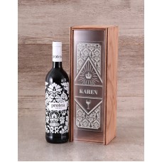 Personalised Protea Merlot Wine Crate