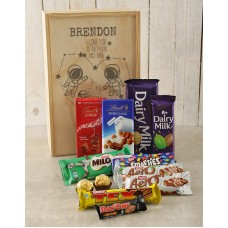 Personalised Moon and Back Choc Crate