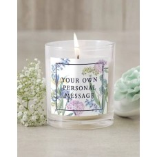 Personalised Blooms Candle