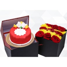 Miniature Package And Sweet Blossoms (Medium)