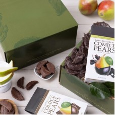 Chocolate Covered Comice Pear Duo