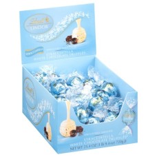 Stracciatella White Chocolate Lindor Truffles Box (60-Pc, 25.4 Oz)