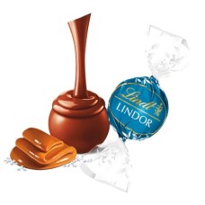 Milk Chocolate Salted Caramel LINDOR Truffles 800-pc Case (353 oz)