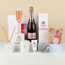 Moet & Chandon Rose with Pink Lychee Pamper & Tonic Heat Pillow