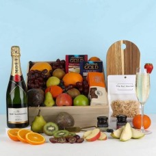 Moet, Fruit & Nibbles Basket