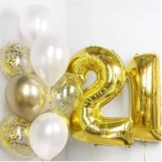 Gold,Digital,Air,Balloon,Set