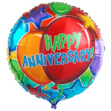 1pc. Mylar Happy Anniversary Balloon