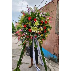 Colorful Standing Spray Arrangement