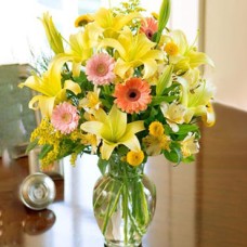 Sunrise (Mixed Flowers With Vase - Small)