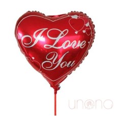 I Love You Foiled Heart-Shaped Balloon