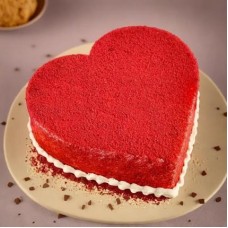 Red Velvet Heart Cake (1 Kg Cake)