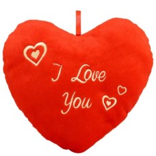 Plush cushion heart approx. 25cm I love you (Plush red pillow heart I love you)