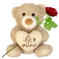 Be Mine teddy bear approx. 23 cm with Be Mine heart (Teddy bear approx 23 cm Be Mine)