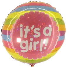 it's her girl balloon (Birth balloon it is a girl)