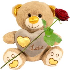 Love teddy bear 35cm you are worth your weight in gold (Love teddy bear you are worth your weight in gold)