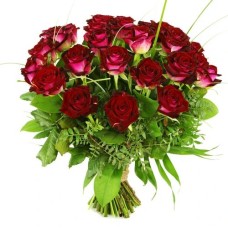 25 Red roses (25 Red roses with foliage)