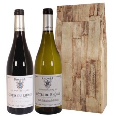 Cotes du Rhone red and white (Cotes du Rhone red and white packaged in a luxury gift box)