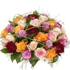 Mixed rose floral arrangement from 30 cm (Biedermeier flower arrangement medium mixed rose)