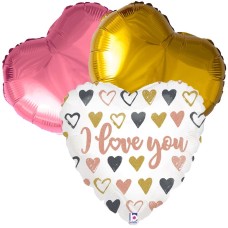 Balloonbouquet i Love you rose gold