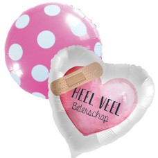 Ballon duo get well soon bandaid