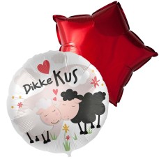 Big kiss sheep ballon duo