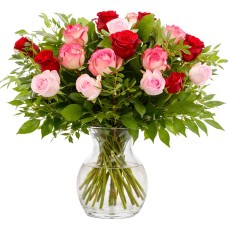 Bouquet of red and pink roses (Standard (S))