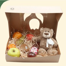 Fruit and Cuddle Friend Gift Box