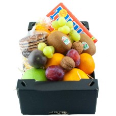 Fruit box with cookie and chocolate