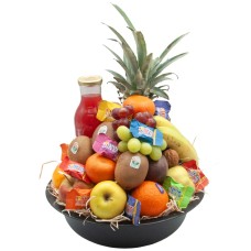 Fruit basket Luxe with Tony Chocolonely and juice