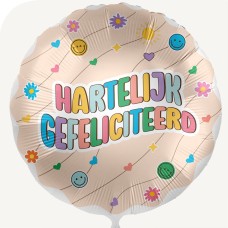 Congratulations smiley helium balloon