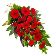 Red funeral bouquet (Standard (S))
