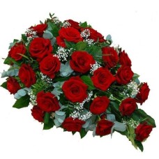 Funeral arrangement of red roses (Standard (S))